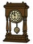 The old desktop pendulum clock