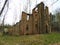 Old desolate abandoned burned down house in North Carolina