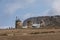 Old, destroyed windmill, Folegandros Island, Cyclades Archipelago. Greece