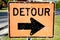 Old Detour Sign