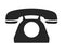 Old dial phone symbol
