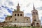 Old, dilapidated Trinity Church. Russia, Kotlas.