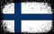 Old dirty grunge vintage finland national flag illustration