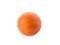 Old and dirty Orange Rubber Ball Isolated