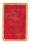 Old dirty playing card red paper cover