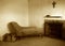 Old dirty room in sepia