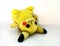 Old dirty wet toy. Washing an old plush toy. Poor Pikachu
