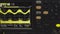 Old displays of professional analog vu metres in a recording studio, measuring and showing decibels of sound, standard