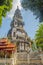 Old distinctive chedi at Wat Ku Tao (Temple of the Gourd Pagoda) in Chiang Mai, Thailand. The temple is called ku tao because of i