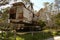 old disused gold mining machinery, dragline excavator machine Moldon. Australia