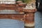 Old Disused Rusty Bridge Piers