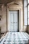 Old door in a classical house