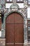 Old door at a half timbered house in HÃ¶xter