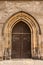 Old door in a medieval building