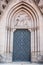 Old door in a medieval building