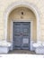 Old door in Minsk, Stalin`s neoclassicism, ampire, stalinism