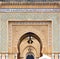 old door in morocco africa ancien and wall ornate blue