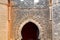 old door in morocco africa ancien and wall ornate yellow
