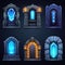 old door portal game ai generated