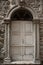 Old door with stone door aperture