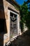 Old doors on abandoned building Rhodes