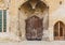 Old doors at Popes Palace in Avignon, France