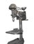 Old drill press isolated