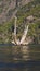 Old dry tree emerging from Lacar lake