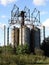 Old dryer for grain in the sun