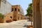 Old Dubai of buildings and traditional Arabian streets. Historical Al Fahidi neighborhood, Al Bastakiya