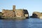 Old Dunbar castle and harbour entrance