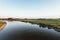 The old Dutch river IJssel on a sunny afternoon