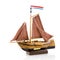 Old Dutch sailboat