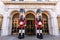 Old Ebbitt Grill with giant nutcracker statues