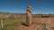 Old `El Fraile`  Monolith In Tiwanaku,  Bolivia