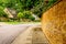 Old English traditional cottage brick wall or fence