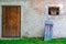 Old entrance and facade of the house near Celje, Slovenia