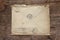 Old Envelope on a original 1800s wooden background