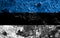 Old Estonia grunge background flag