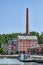 The old factory was rebuilt into houses and public spaces in Lahti, Finland