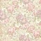 Old faded floral wallpaper
