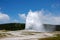 Old faithful, active geysir in Yellowstone National Park