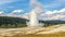 Old Faithful Geyser - the landmark of Yellowstone National Park