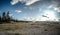 Old Faithful geysersac at Yellowstone National Park