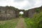 Old fallen entry gate of Dhodap fort, Nashik, Maharashtra