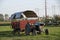 Old farming truck at farm