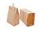 Old-fashied lunch bag with wooden clothes pin