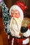Old Fashion Santa Claus Luxury Gold and Crsystal Christmas figurine