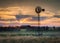 Old Fashion Windmill at Sunset