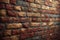 Old fashioned architectural design accentuates the textured brick wall backdrop